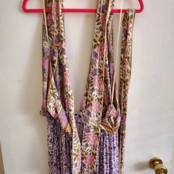 Spell Gypsy Collective Sienna Halter Maxi Dress Backless Sundress Summer Lilac - Picture 10 of 13